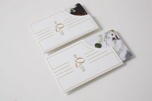 sophisticated key card and sleeve packet design by full service creative branding agency Stellabean in NYC