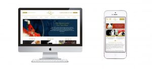 web design on desktop and mobile device for luxury hotel brand, UX, UI, creative by Stellabean digital agency