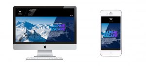 interactive web design and content development for desktop and mobile device, hospitality branding solutions