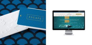 hotel guest room keycard and sleeve, hospitality website design, UX, UI, user experience and interface design